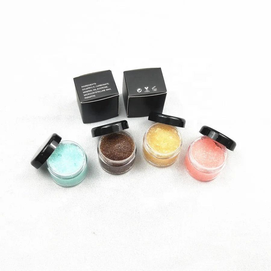 lip care 4 colors scrub strawberry lip scrub lip balm scrub