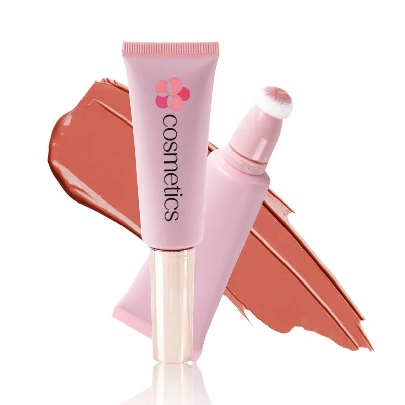 squeeze tube 6 colors blush high pigmented long lasting liquid blusher