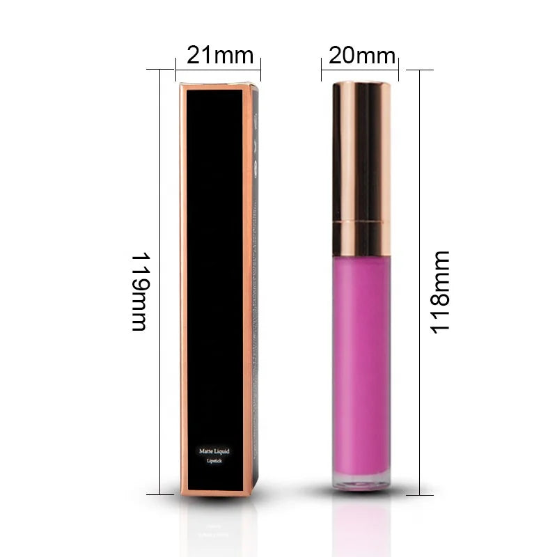 rose gold cap vegan long lasting lipstick nude matte liquid lip stick lipstick