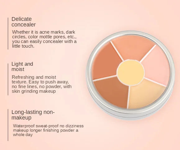 high quality professional face makeup cosmetics vegan waterproof cream concealer makeup concealer palette