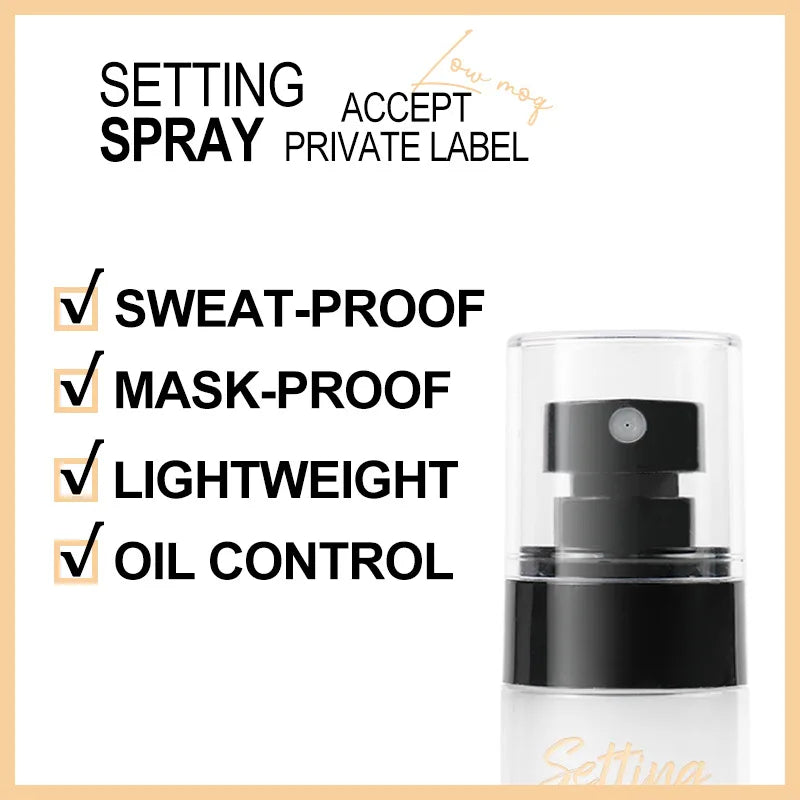 professional 30ml natural oil control long lasting moristuring makeup setting spray
