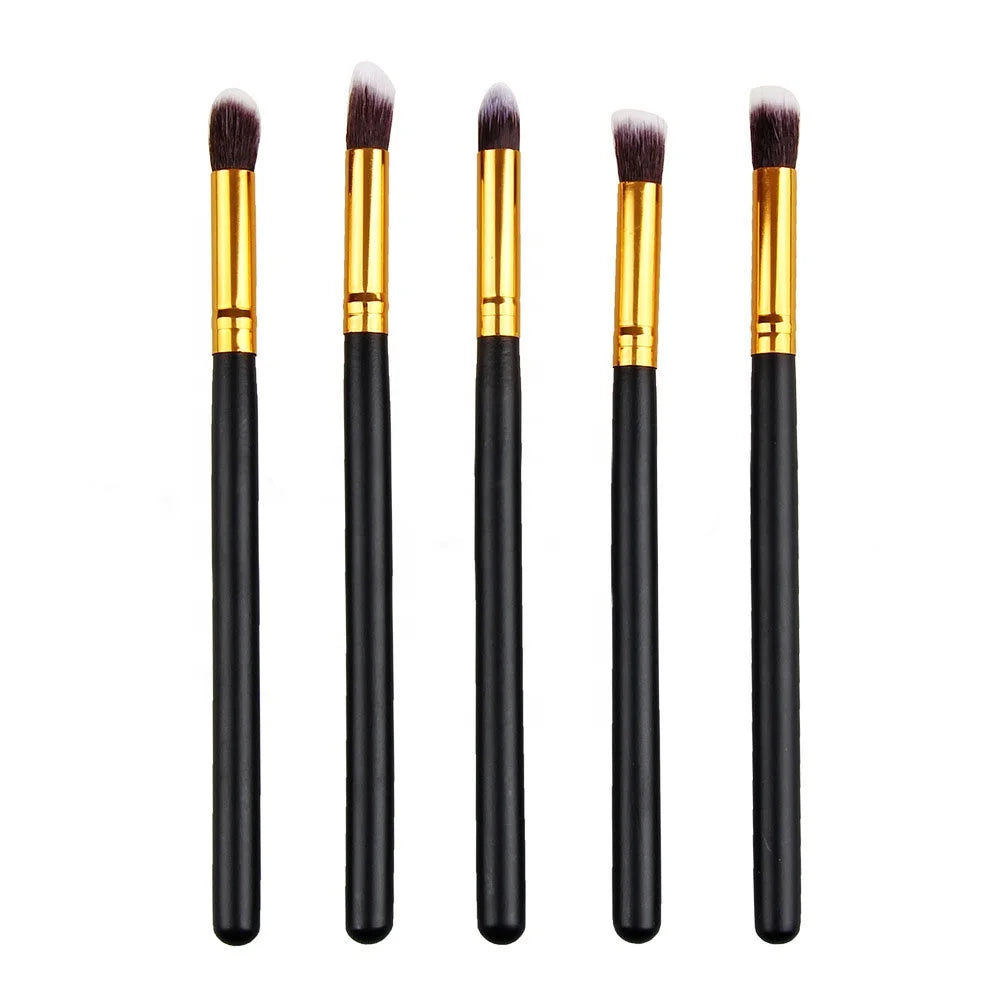 10pcs high quality make up black handle brushes luxury professional makeup brush set with bag