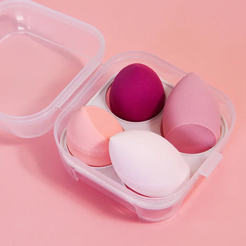 professional 4pcs foundation make up sponges set makeup eggs set beauty eggs cosmetic blend makeup sponge