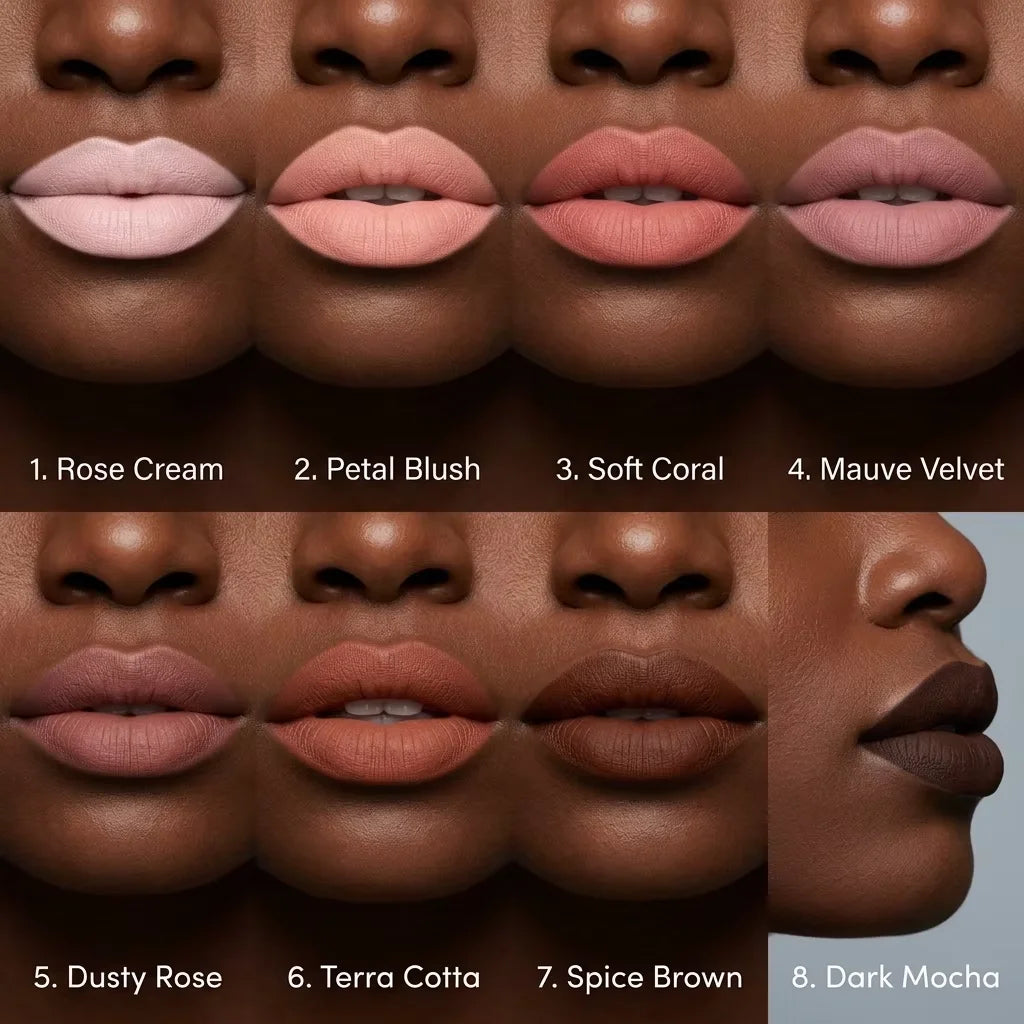 Solid matte lipstick