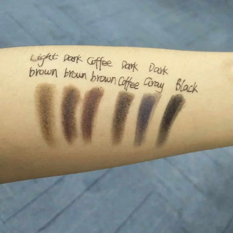 vegan dark brown gold tube triangle tip eyebrow pen waterproof eyebrow pencil