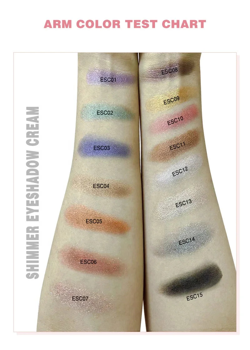 Creamy glitter eye shadow single pot