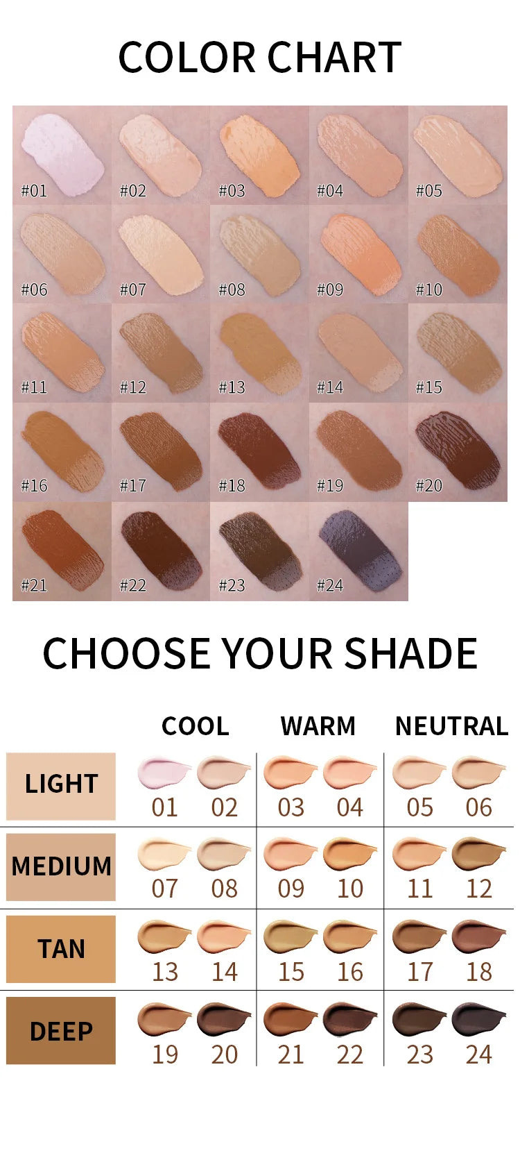Waterproof matte full-coverage liquid foundation