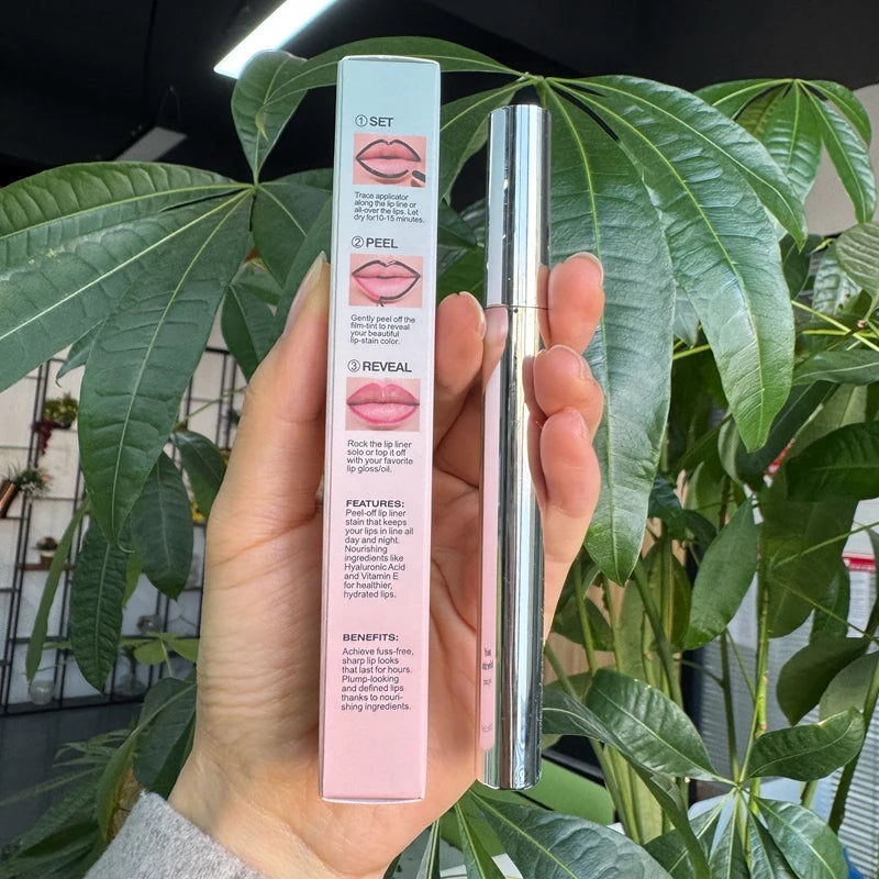 lip stain tint peel off long lasting waterproof natural nude peel-off lip liner pen mask lip tattoo dye tear-off lipstic