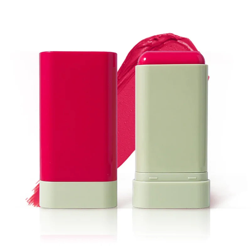 high pigment face makeup pink container 3 colors long lasting smooth cream blush