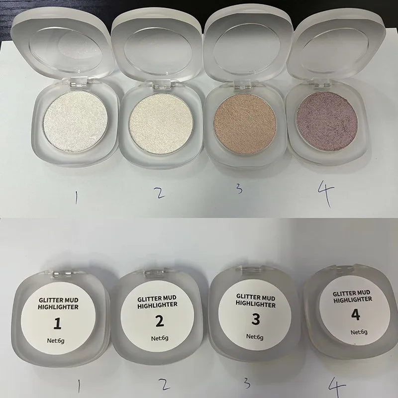 4 color mash potatoes texture highlighter palette high pigment highlighter face makeup