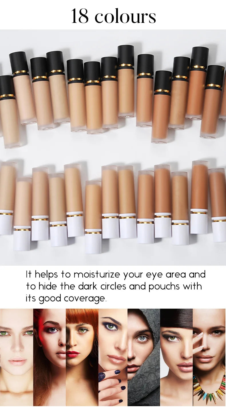 makeup full coverage high definition liquid concealer vegan waterproof long lasting concealer