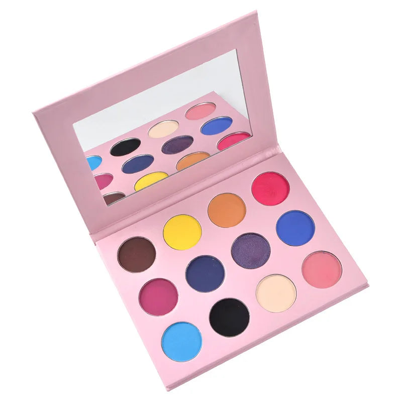 12 color shimmer eyeshadow palette