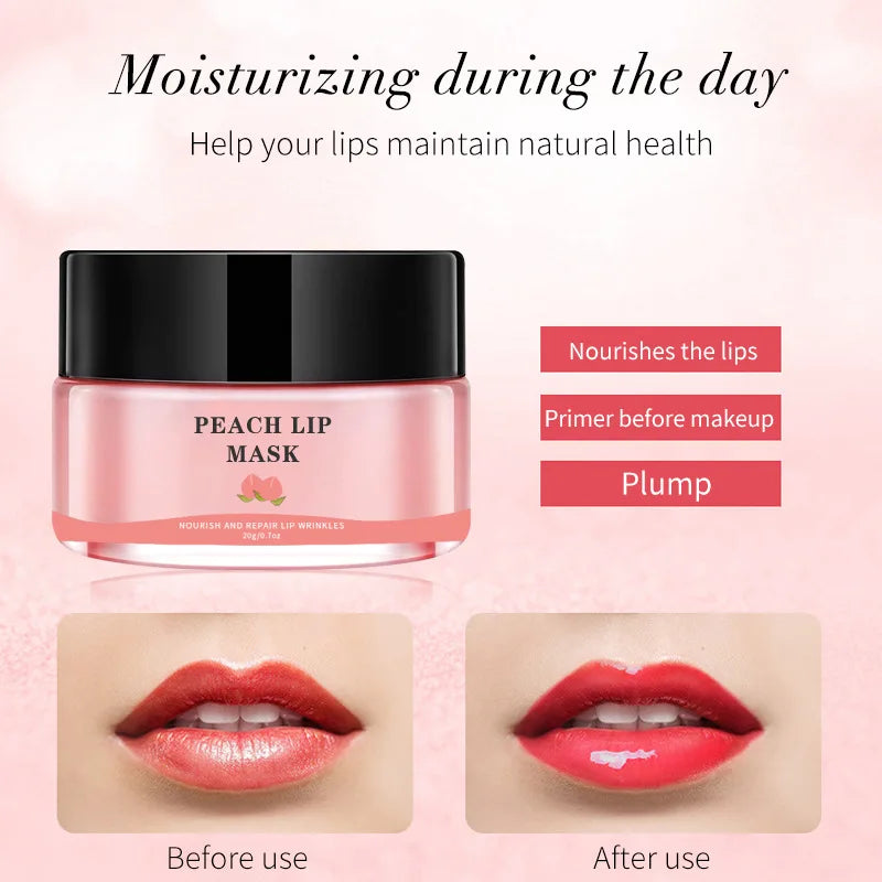 lip care strawberry peach orange lip mask watery jelly girly lips lip care mask
