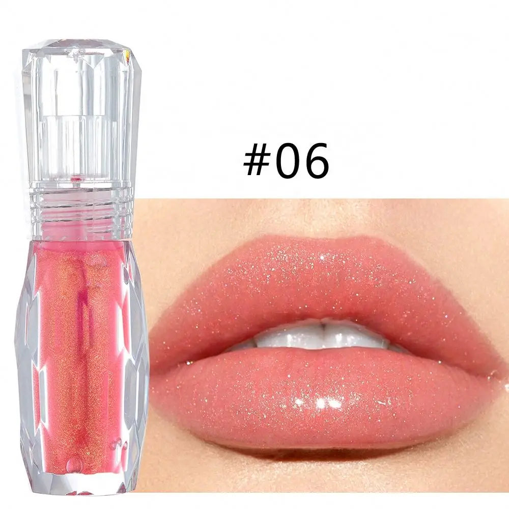 natural mint moisturizing shiny lip gloss 3d volume crystal jelly color toot lip gloss