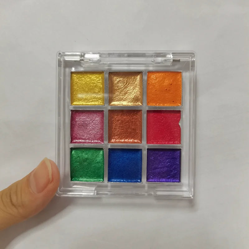 9-color chameleon multichrome eyeshadow palette