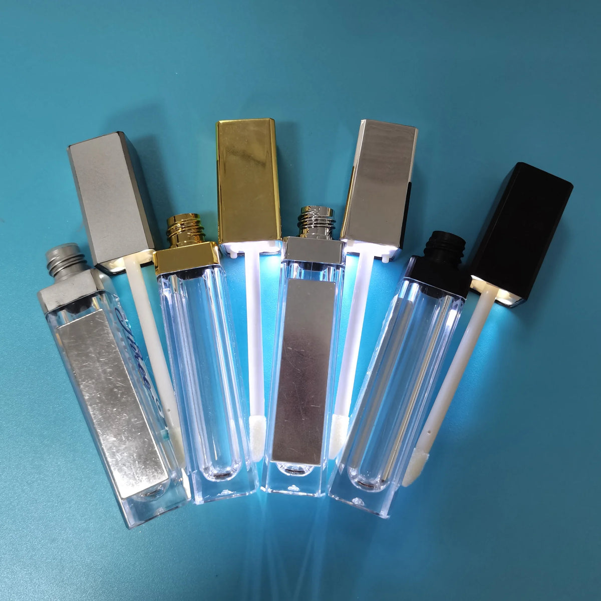 diy choose your own liked lip gloss matte liquid lipstick and lip oil to filled in the led lip gloss empty tube