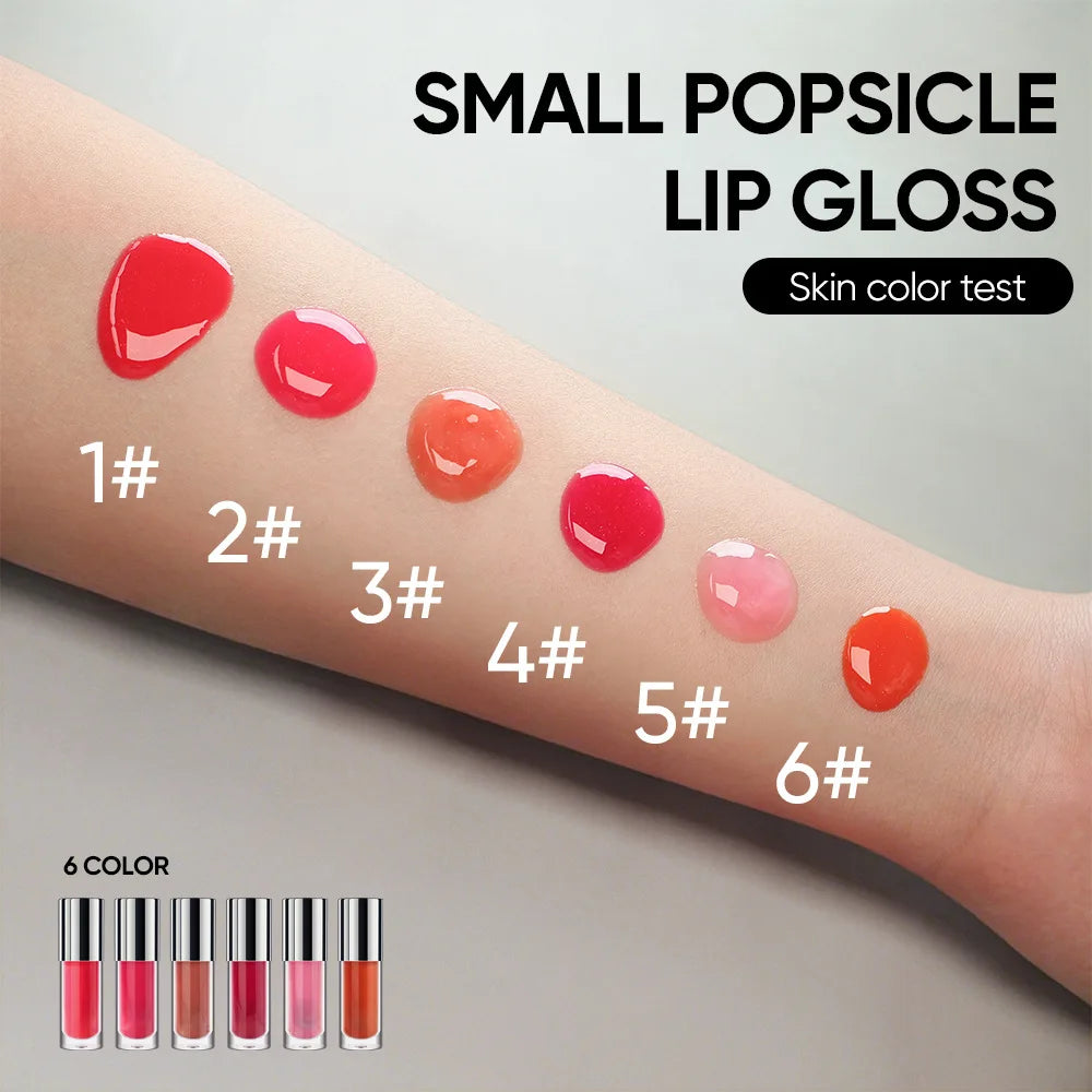 hydrating moisturizing lipgloss vegan cruelty free liquid small popsicle lip gloss cooling lip balm