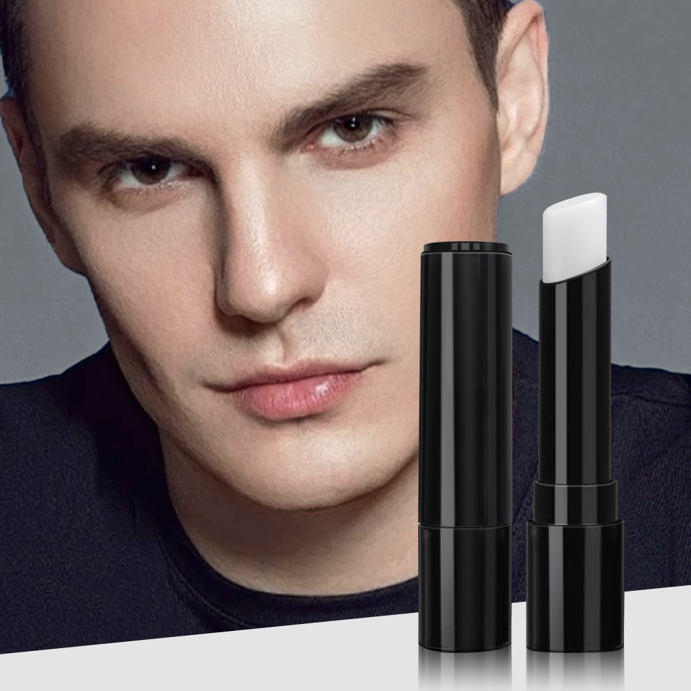 Moisturizing men's lip balm stick black tube