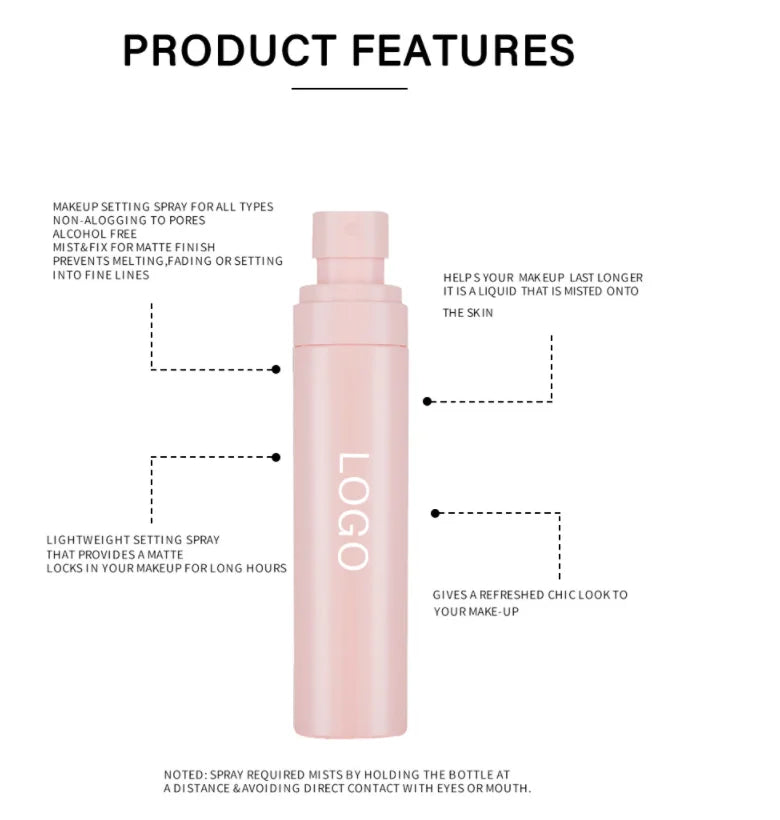 oil control dry fast setting spray face makeup vegan waterproof setting spray