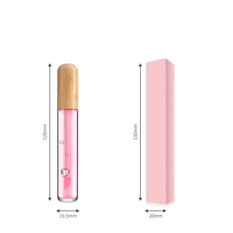 lip cosmetics 10 colors round tube lip balm oil high pigmented moisturizing vegan fruit flavor clear lip oil