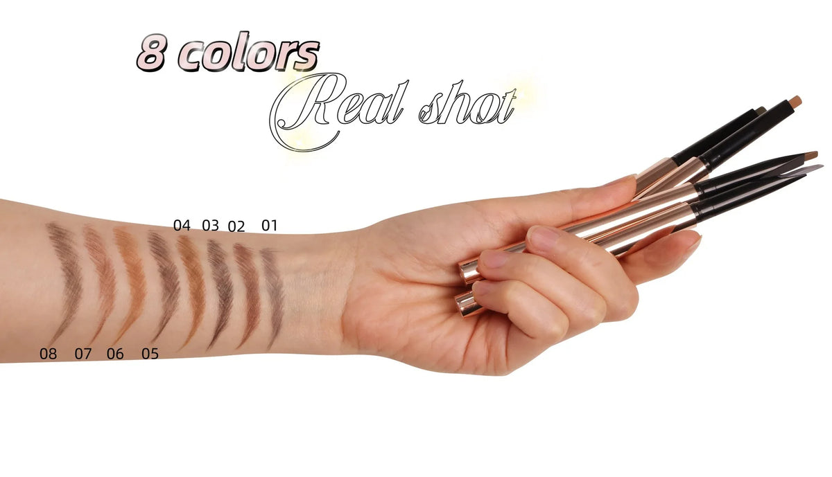 8-color machete brow pencil with brush