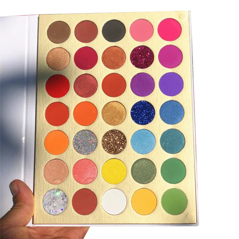 35-color lip-shaped matte eyeshadow palette