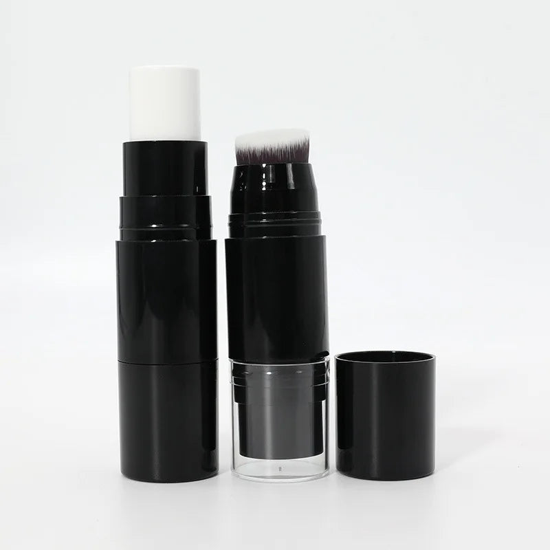makeup black container packaging concealer cream foundation stick with brush