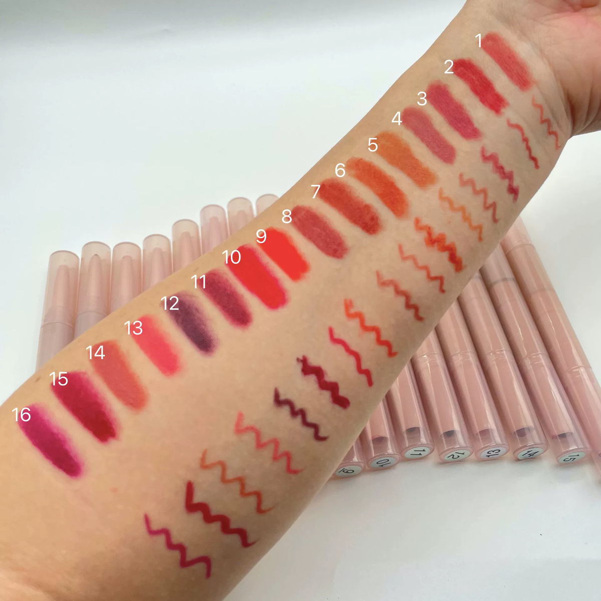 2 in 1 lipstick lipliner pen makeup waterproof long lasting double sided matte lipstick and lip liner pink pen