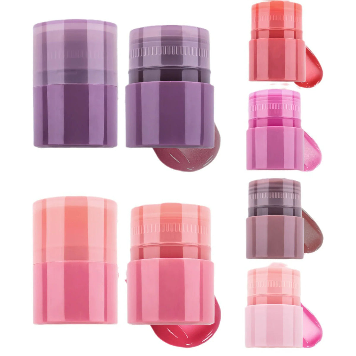 6 colors twist up hydrating lip essence balm moisturizing lipstick