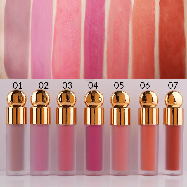 makeup 7 colors liquid blush long lasting high pigment smooth velvet blush