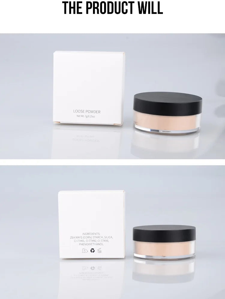 makeup matte translucent velvet waterproof setting powder pink loose powder