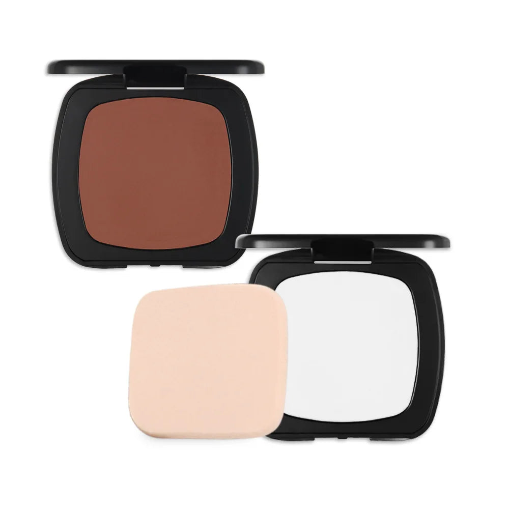 black powder 13 colors smooth long lasting waterproof matte finish compact powder
