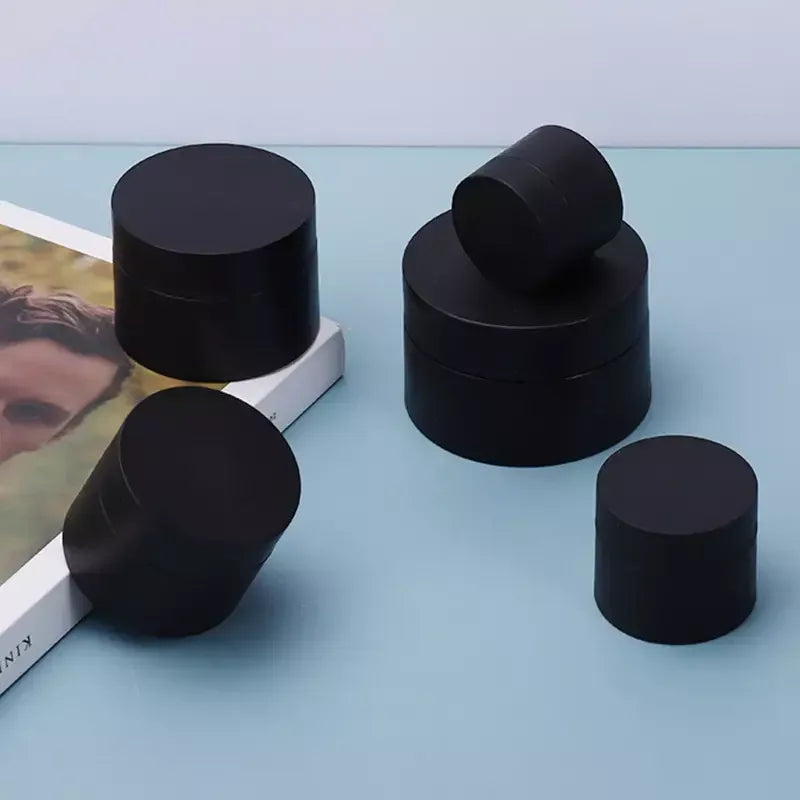 3g 5g 10g 15g 20g 30g 50g 100g 120g skin care cream lip balm matte jar black pet cosmetic plastic jar with plastic screw