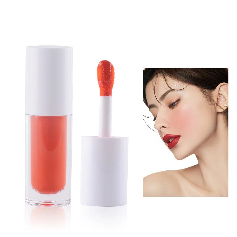 face makeup blusher cheek high pigment liquid blusher with big brush tube beauty cosmetics blush