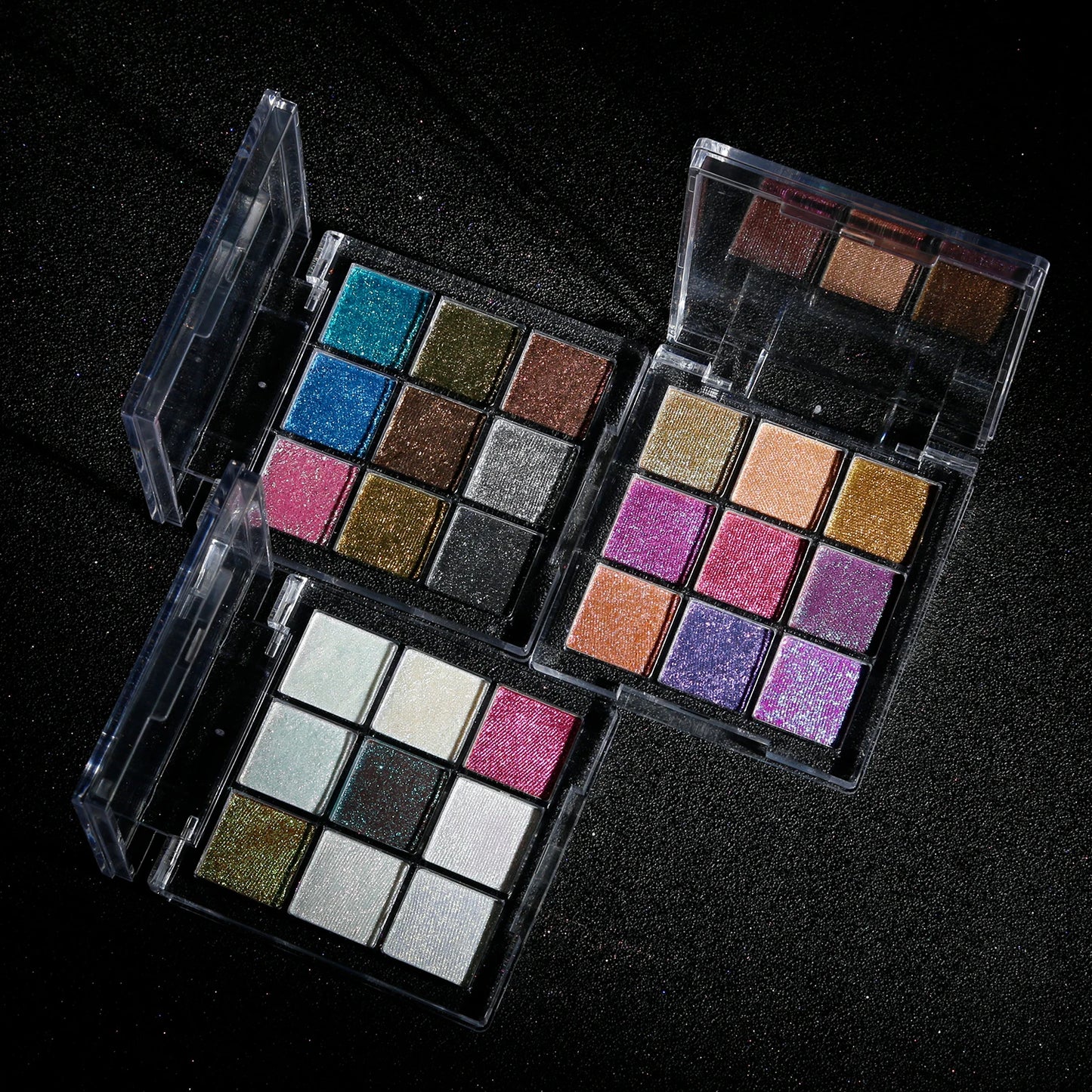 4-color glitter shimmer eyeshadow palette