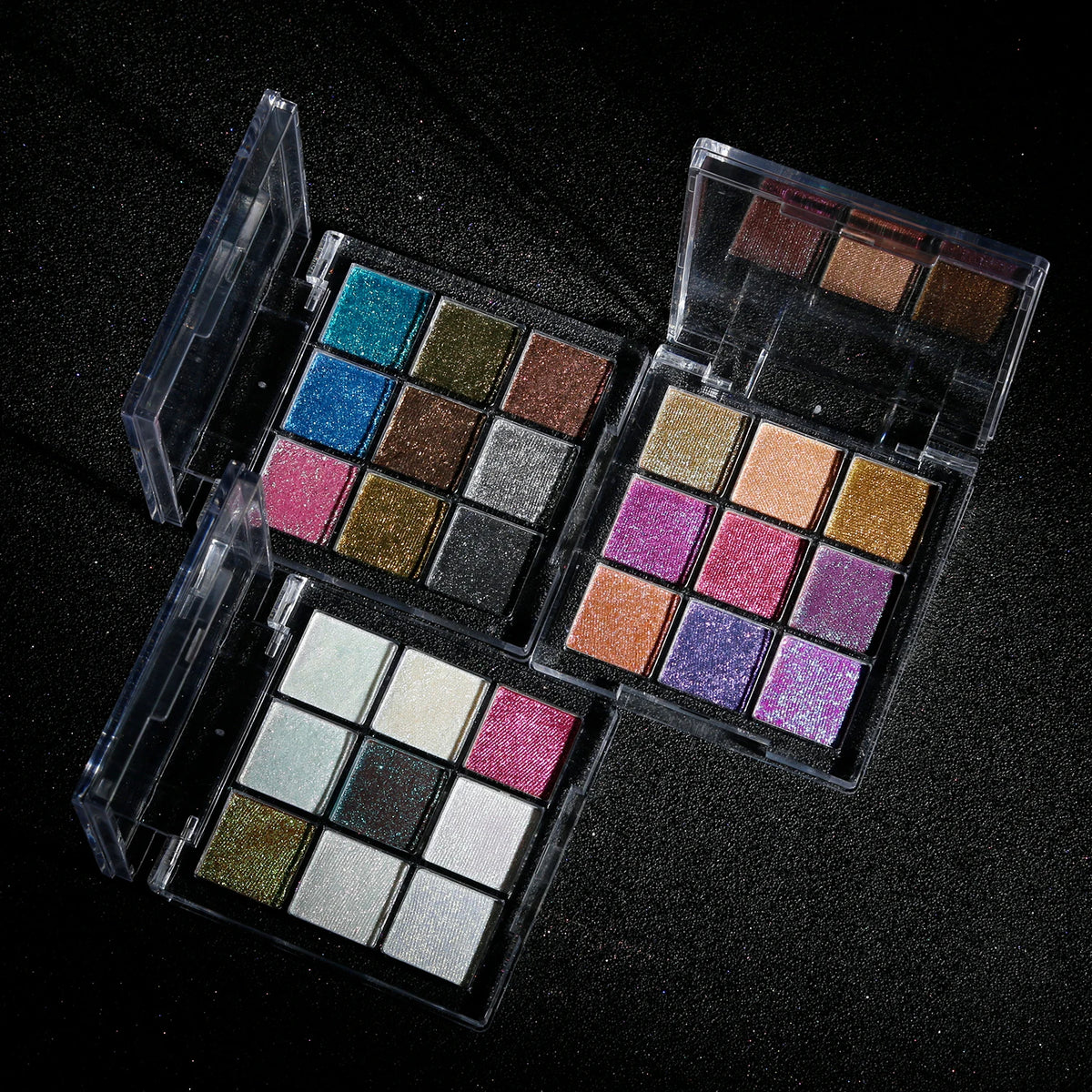 4-color glitter shimmer eyeshadow palette