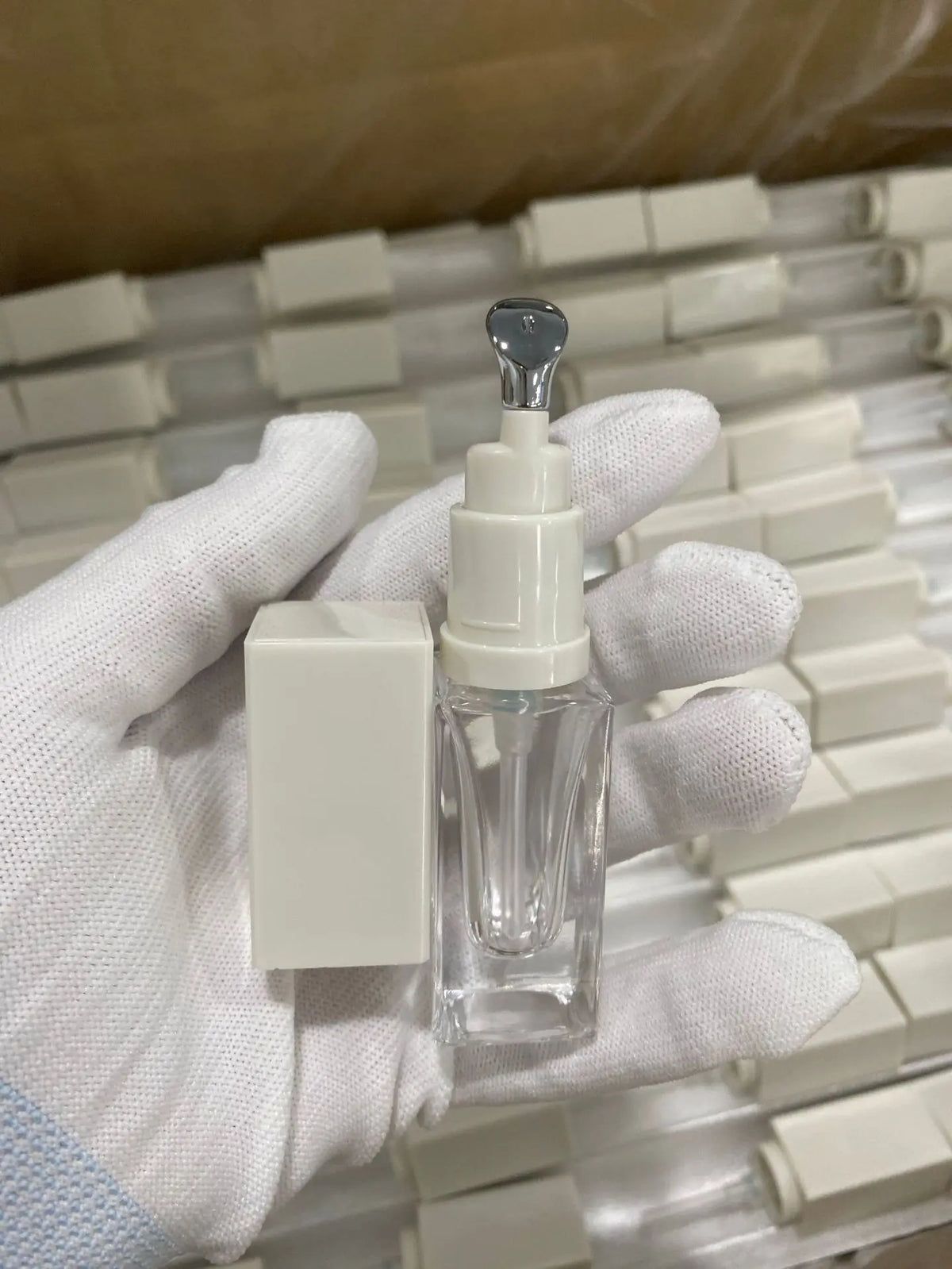 High End Customized 10ml Empty Glass Tube Clear  Lip Gloss Container Lip Oil Bottle Eye Gel Cream Container with Metal Tip Head