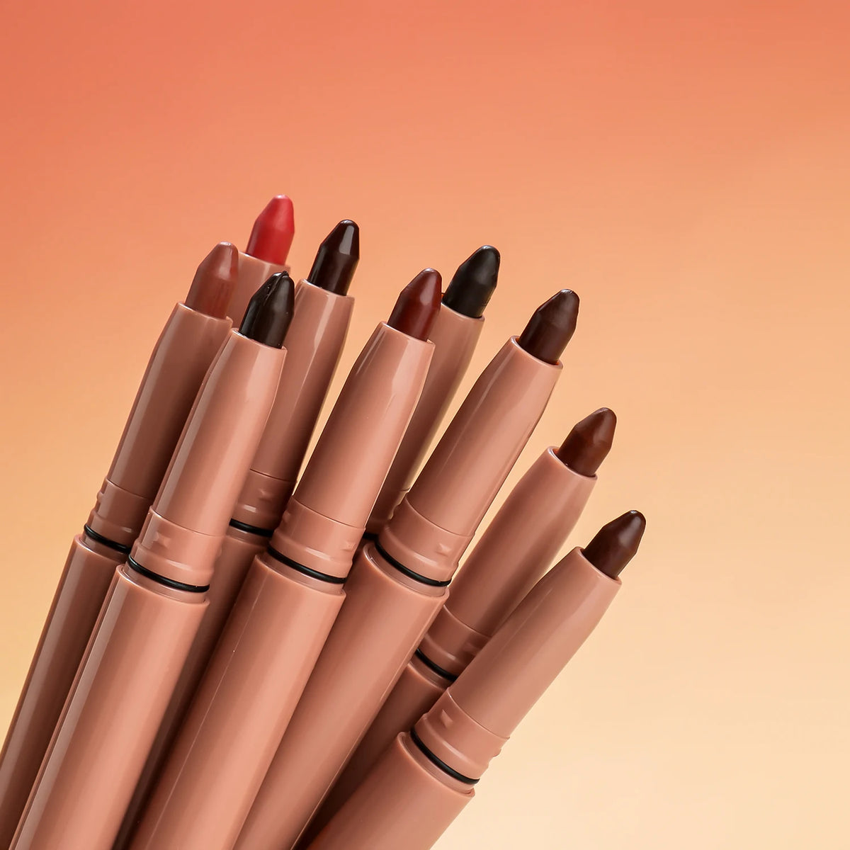 High Pigment Lip Liner Pencils Long Lasting Creamy Lip Liner with Soft Sponge Custom Private Label