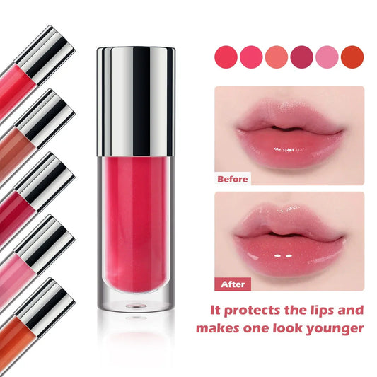 High Quality 6 Colors Metal Brush Head Moisturizing Long Lasting Ice Lip Gloss Private Label
