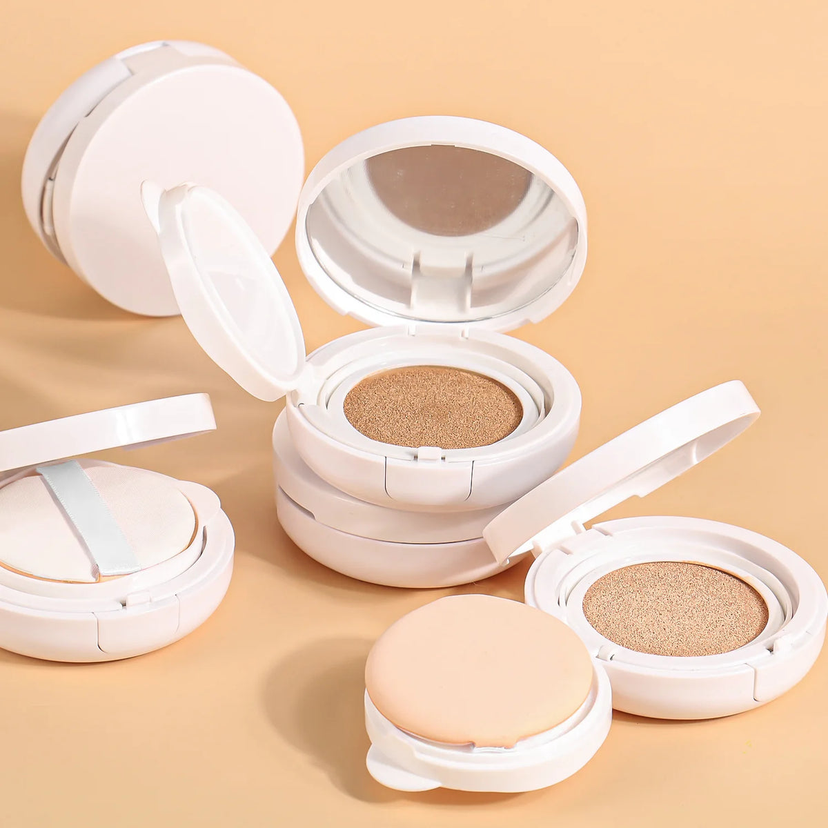 High Quality Vegan Air Cushion Concealer Matte Finish Cosmetic Foundation Pearl Mineral for Lightening Private Label Beauty
