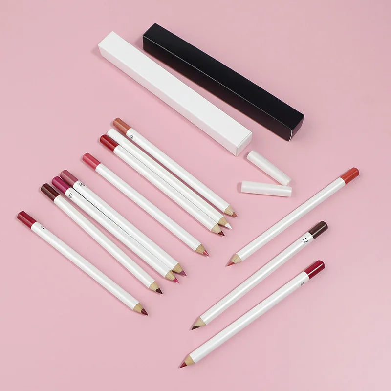 High Quality Vegan Lip Liner Pencil Private Label Waterproof Matte Lip Makeup High Pigmentation Feature for Cosmetics Use