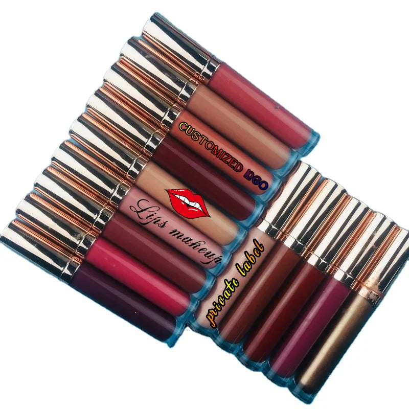 High Quality Wholesale Matte Liquid Lipstick Waterproof Nude Lipgloss 26colors Liquid Lip Sticks