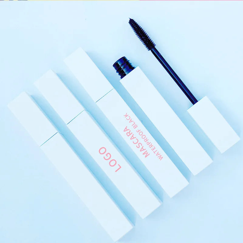 Hot Selling Eye Makeup White Tube Mascara Curling Long Lasting Vegan Waterproof Mascara Private Label