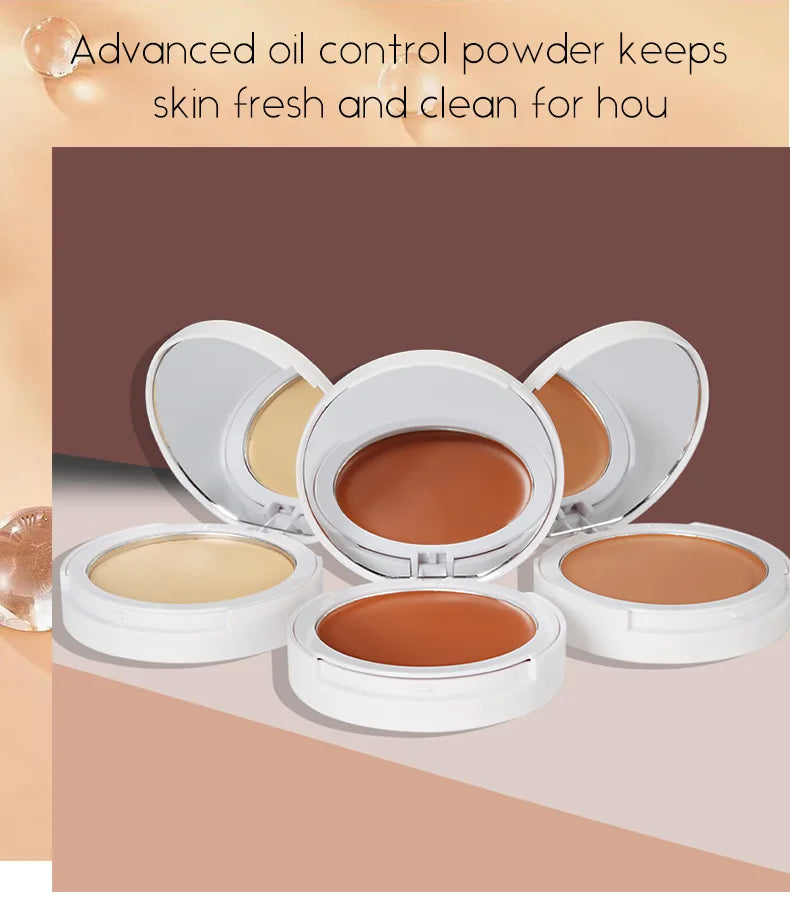 Hot Selling Makeup 14 Colors Natural Oil Control Powder Matte Palette Full Coverage Waterproof Foundation Private Label