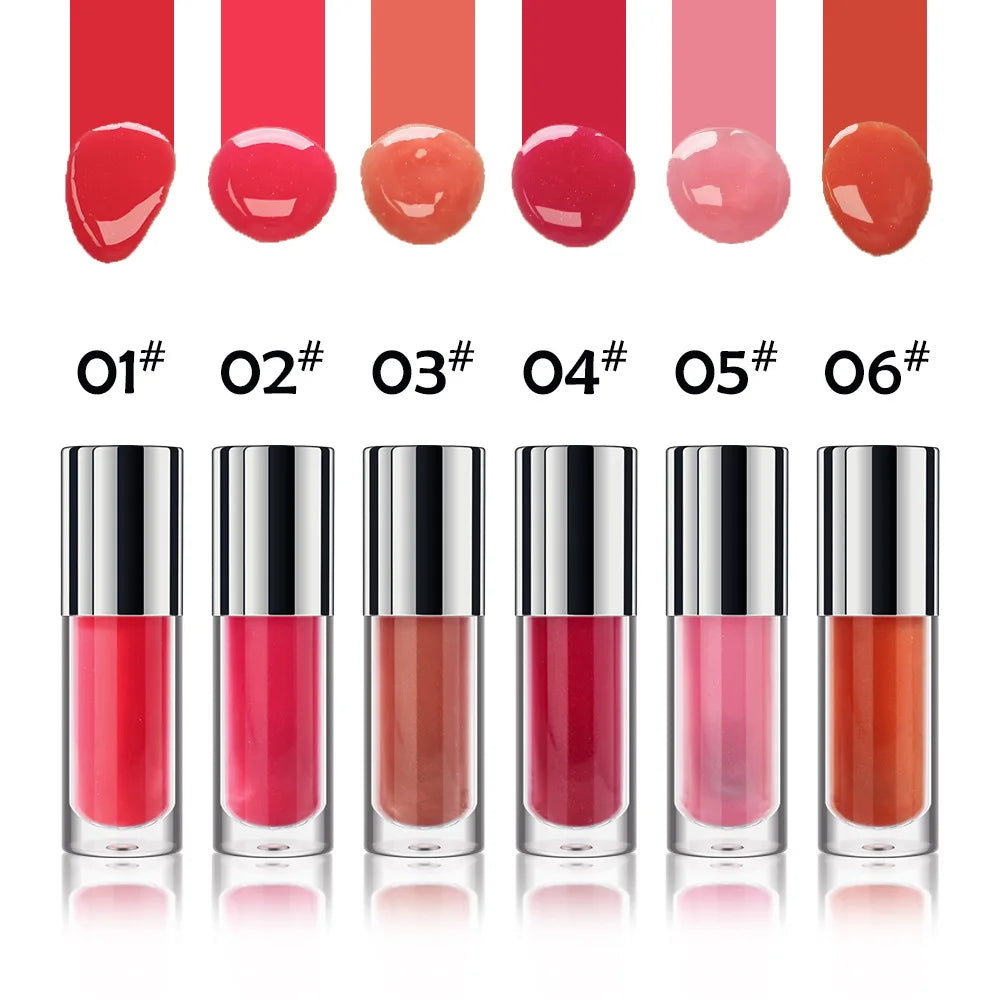 Hot selling 6 Colors Round Tube Waterproof Long Lasting Lip Gloss Small Popsicle Lip Gloss Private Label