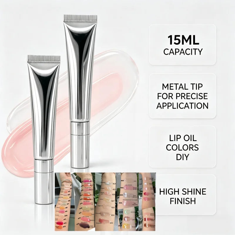 Lip Cosmetic Makeup Multi Colors Glossy Fruit Flavors Lip Oil Clear Moisturizing Color Changing Lip Oil Private Label
