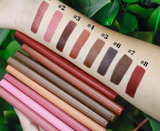 Lip Cosmetics 8 Colors Lipliner Pencil Long Lasting High Pigment Soft Liquid Lip Liner Private Label