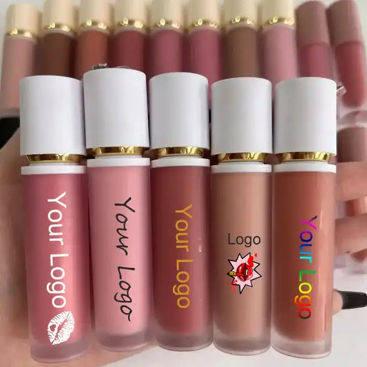 [ Your Private Label ] Waterproof Glossy Lipgloss Nude Shimmer Vegan Glossy Plumping High Shine Cruelty Free Lip Gloss