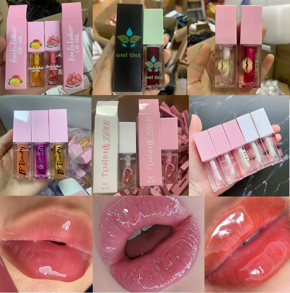 [ Your Private Label ] Waterproof Glossy Lipgloss Nude Shimmer Vegan Glossy Plumping High Shine Cruelty Free Lip Gloss