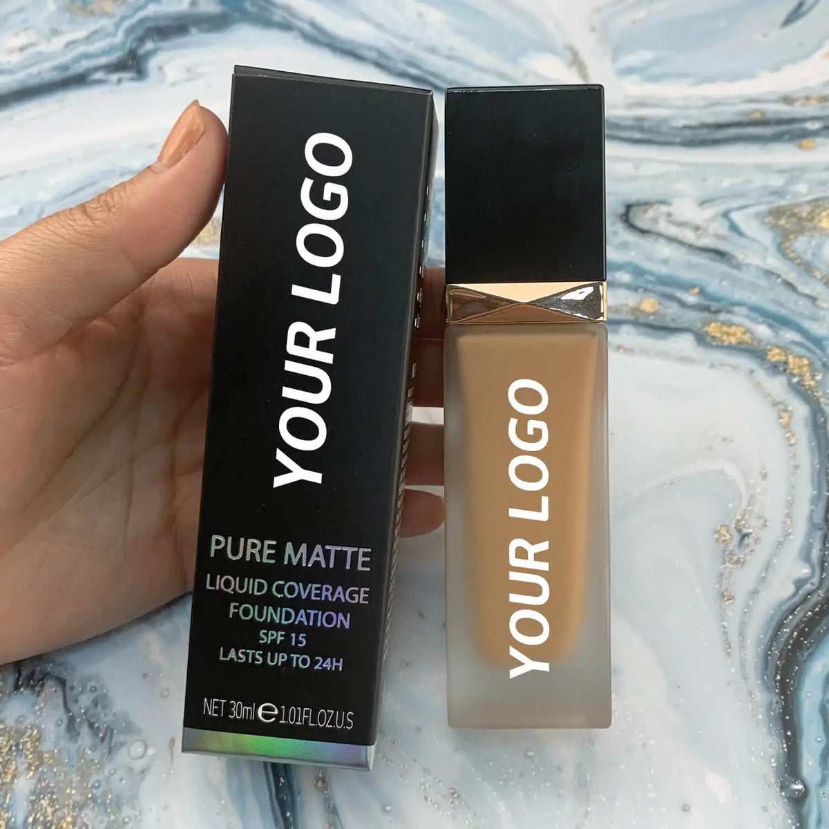 Long Lasting Liquid Foundation Full Coverage Waterproof Customized Your Logo Vegan Matte Concealer Moisturizing Foundation